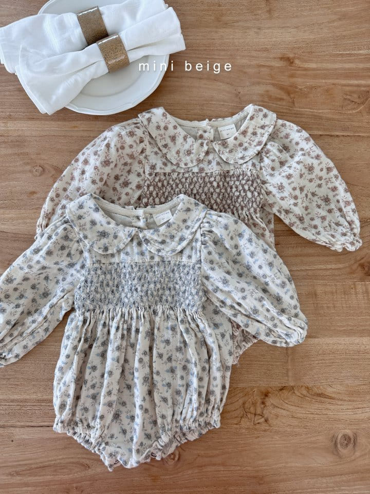 The Beige - Korean Baby Fashion - #babygirlfashion - Smocked Bodysuit - 5