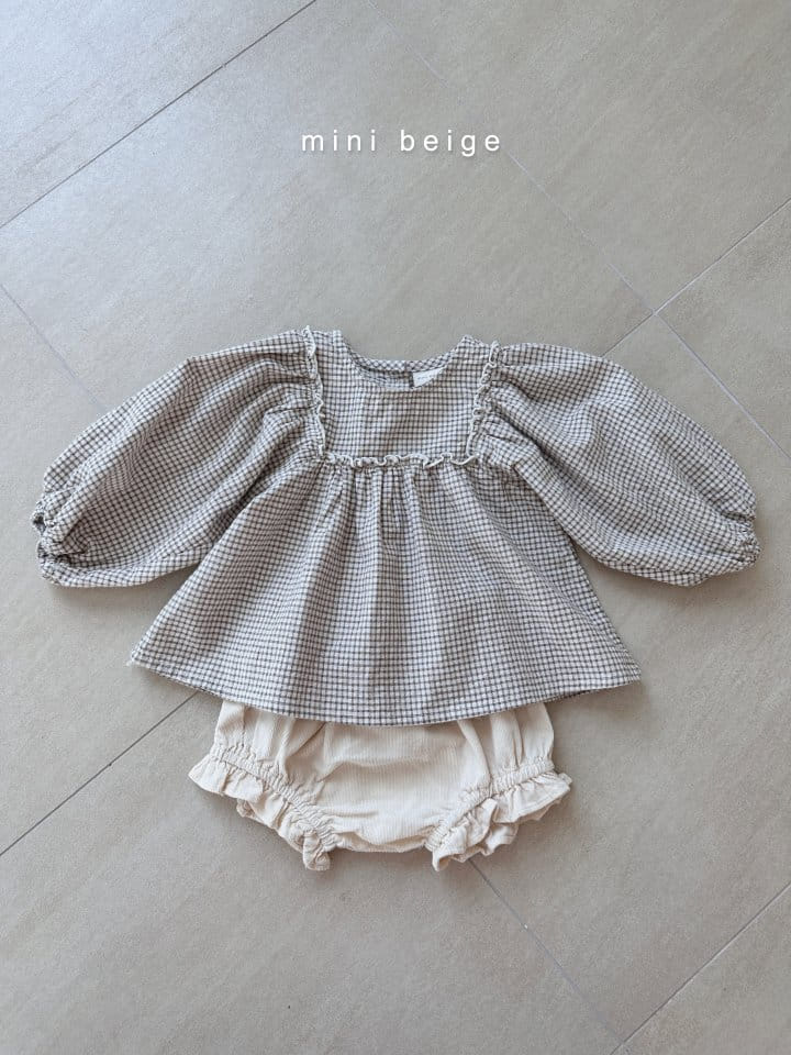 The Beige - Korean Baby Fashion - #babylifestyle - Rib Frill Bloomer - 10