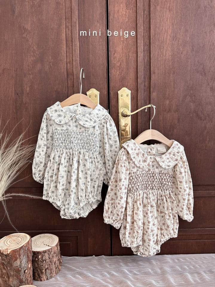 The Beige - Korean Baby Fashion - #babyoninstagram - Smocked Bodysuit - 7