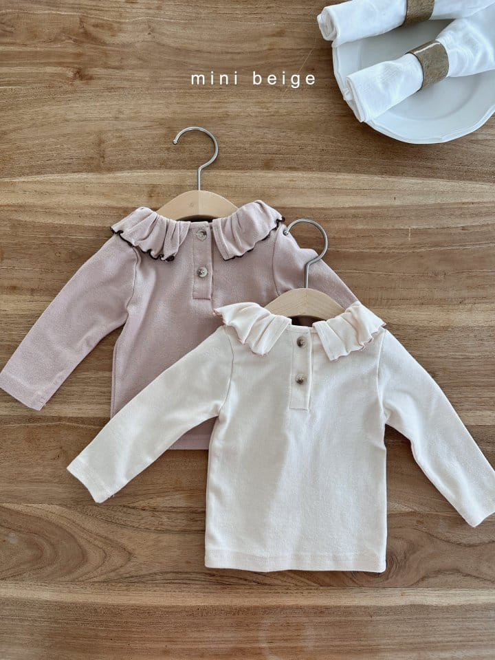 The Beige - Korean Baby Fashion - #babyootd - Frill Tee