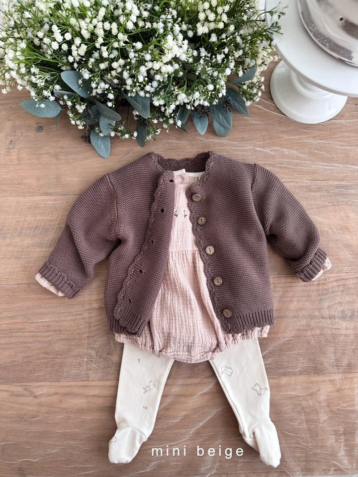 The Beige - Korean Baby Fashion - #babyootd - Embrodiery Frill Bodysuit - 9