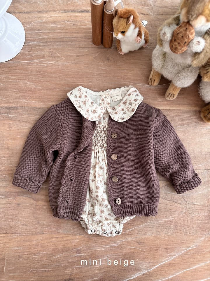 The Beige - Korean Baby Fashion - #babyootd - Smocked Bodysuit - 8