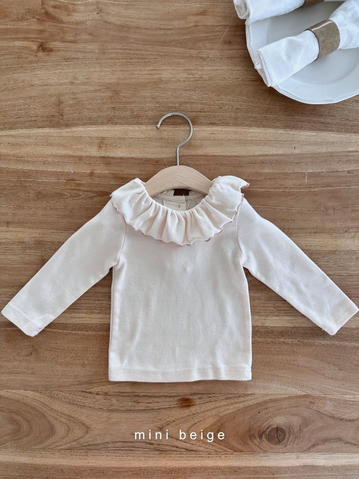 The Beige - Korean Baby Fashion - #babyoutfit - Frill Tee - 2