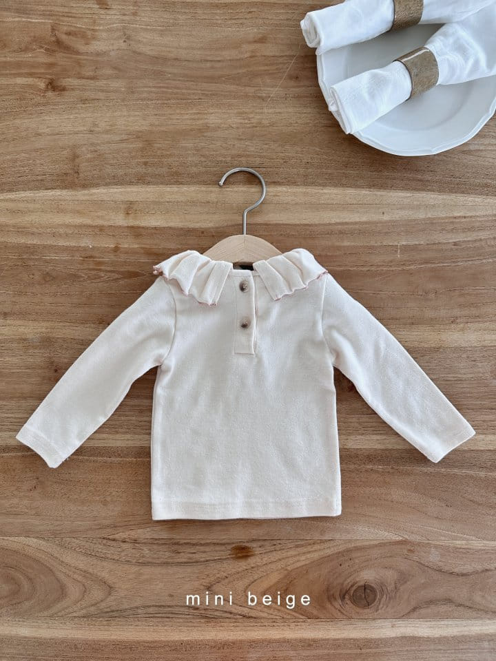 The Beige - Korean Baby Fashion - #babyoutfit - Frill Tee - 3