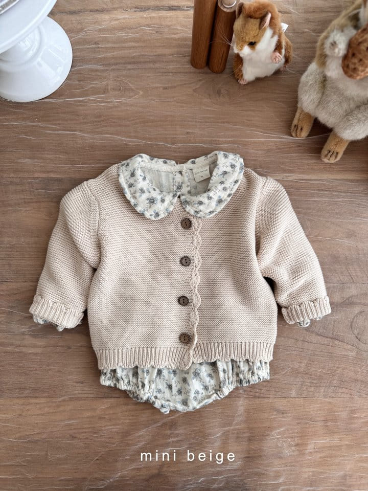 The Beige - Korean Baby Fashion - #babyoutfit - Smocked Bodysuit - 9