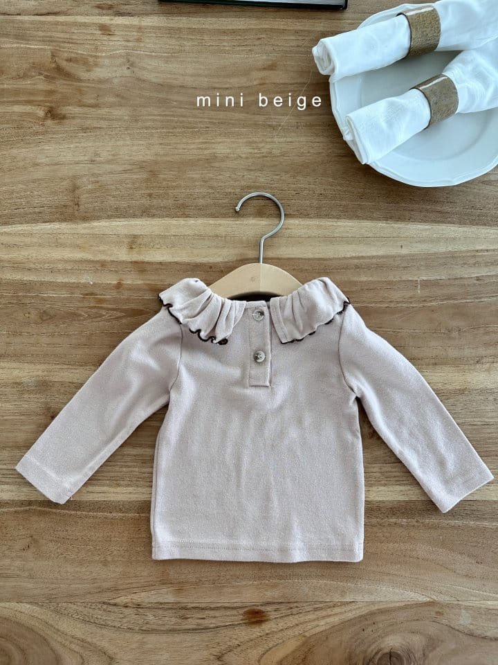 The Beige - Korean Baby Fashion - #onlinebabyboutique - Frill Tee - 5