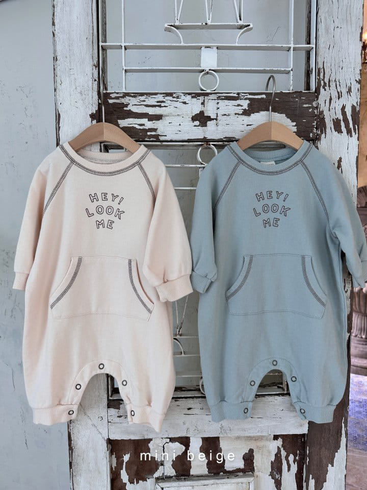 The Beige - Korean Baby Fashion - #onlinebabyboutique - Pocket Bodysuit