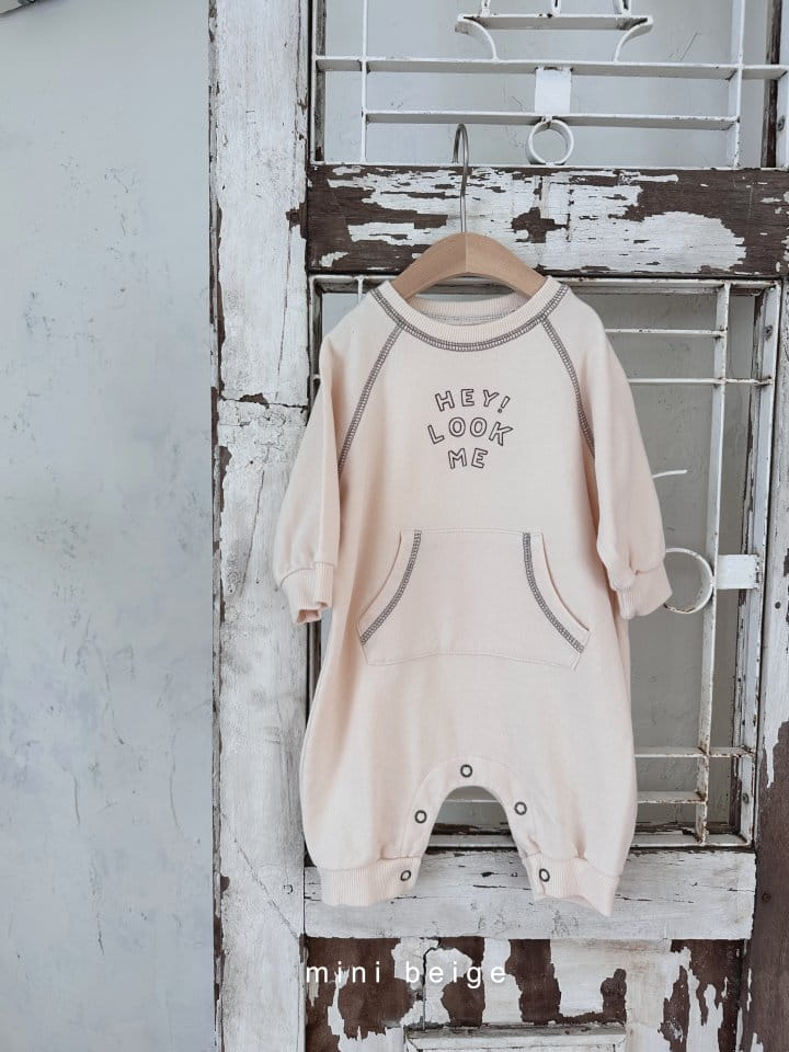 The Beige - Korean Baby Fashion - #smilingbaby - Pocket Bodysuit - 3