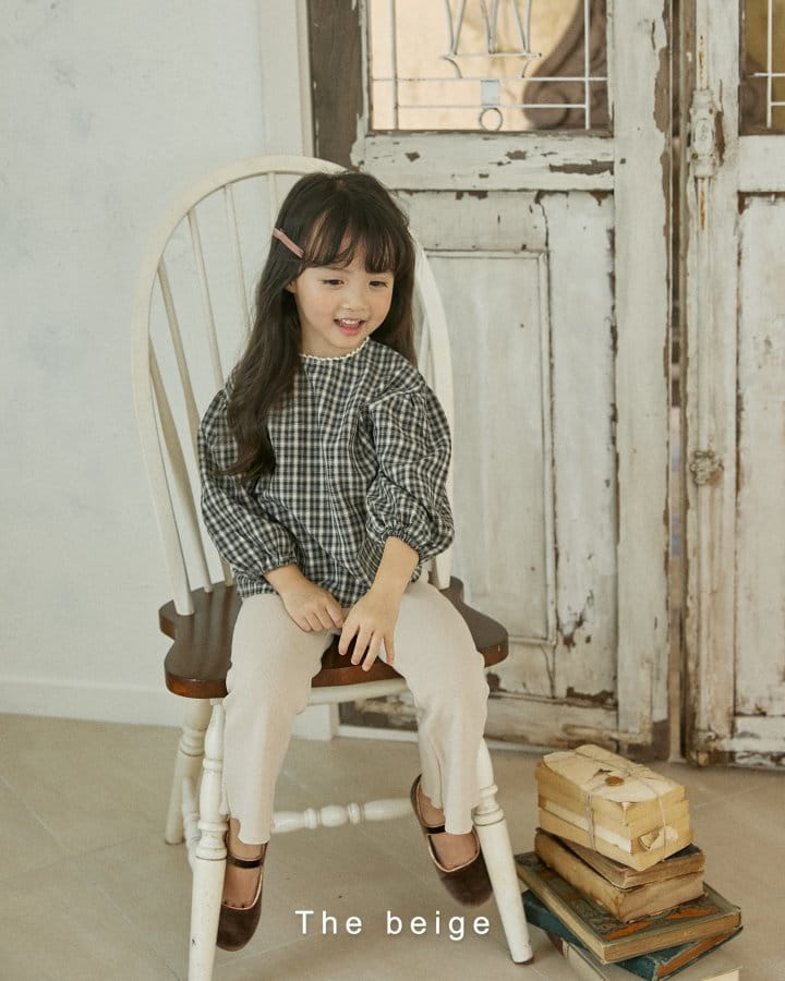 The Beige - Korean Children Fashion - #childofig - Check Blouse - 7