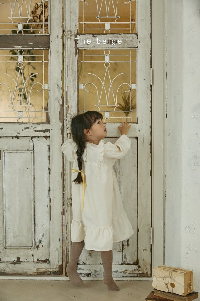 The Beige - Korean Children Fashion - #stylishchildhood - Pintuck One-piece - 4