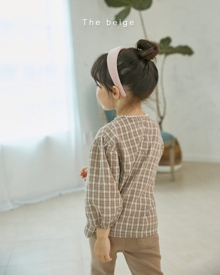 The Beige - Korean Children Fashion - #discoveringself - Check Blouse - 10