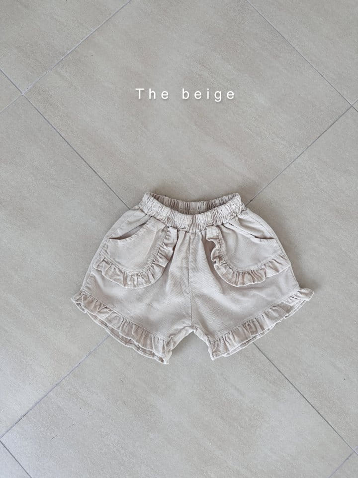 The Beige - Korean Children Fashion - #kidsshorts - Frill Rib Shorts