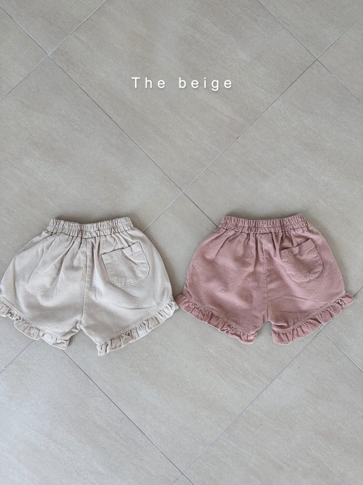 The Beige - Korean Children Fashion - #kidzfashiontrend - Frill Rib Shorts - 3