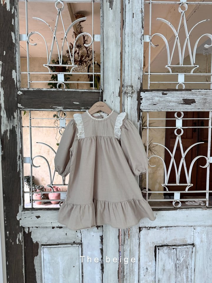 The Beige - Korean Children Fashion - #todddlerfashion - Pintuck One-piece