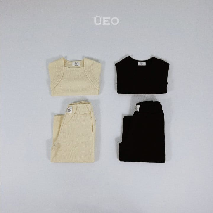 U Eo - Korean Junior Fashion - #todddlerfashion - Crush Top Bottom Set - 3