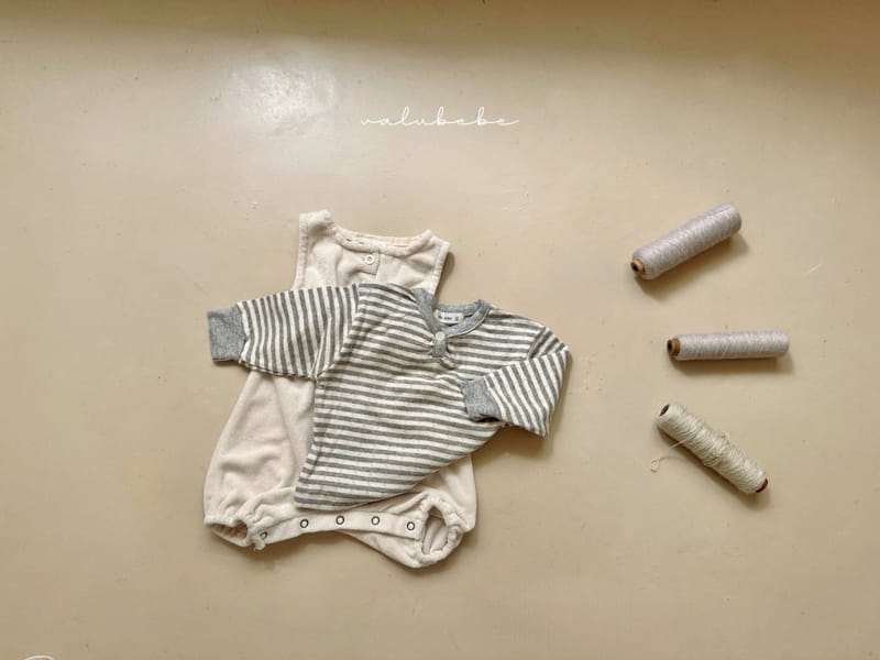 Valu Bebe - Korean Baby Fashion - #babyboutique - Stripes Eyelet Button Tee - 8