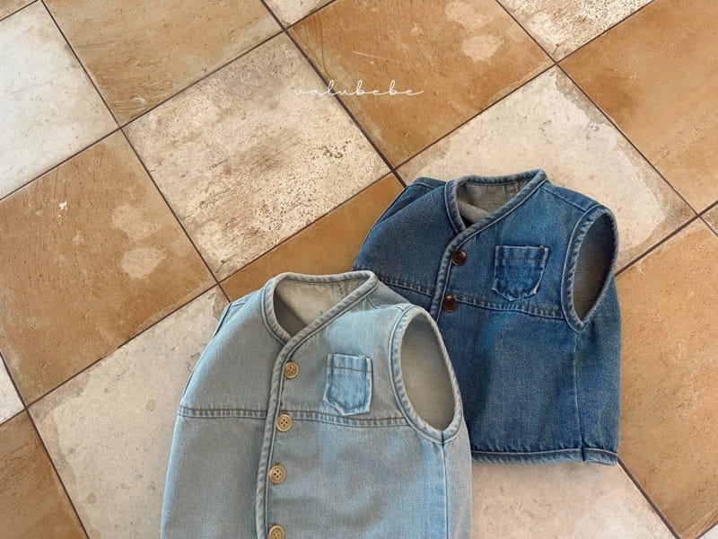 Valu Bebe - Korean Baby Fashion - #babyboutique - Denim Vest - 6