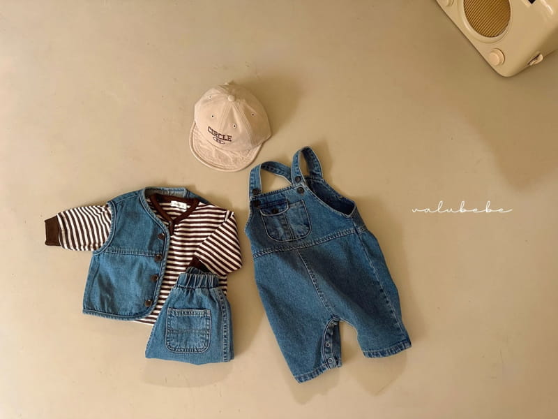 Valu Bebe - Korean Baby Fashion - #babyboutique - Denim Vest - 7