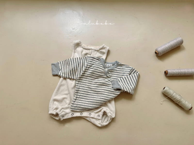 Valu Bebe - Korean Baby Fashion - #babyboutiqueclothing - Stripes Eyelet Button Tee - 9