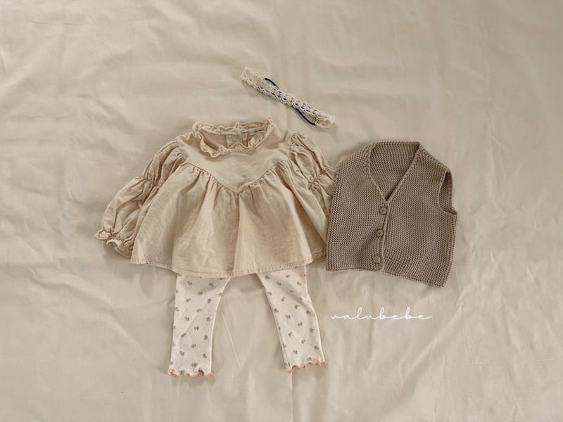 Valu Bebe - Korean Baby Fashion - #babyoninstagram - Flower Terry Leggings