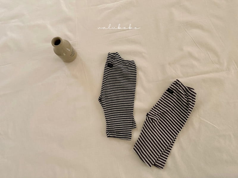 Valu Bebe - Korean Baby Fashion - #babyootd - Stripes Leggings - 2