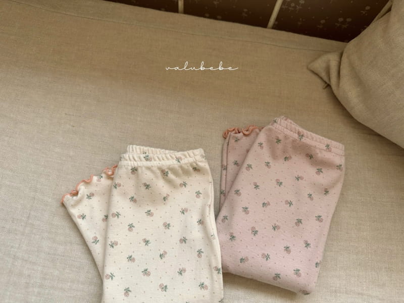 Valu Bebe - Korean Baby Fashion - #babywear - Flower Terry Leggings - 5