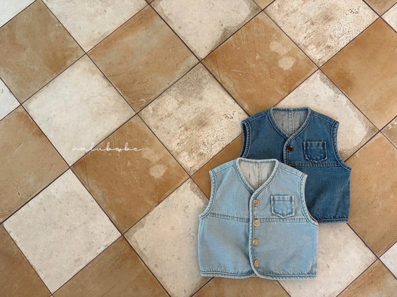 Valu Bebe - Korean Baby Fashion - #onlinebabyshop - Denim Vest - 5