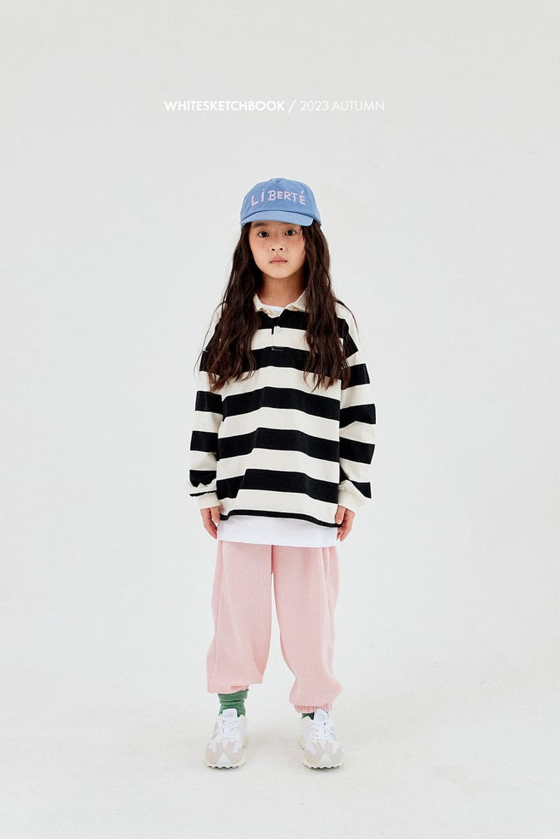 Whitesketchbook - Korean Children Fashion - #childofig - Collar Stripes Tee - 12