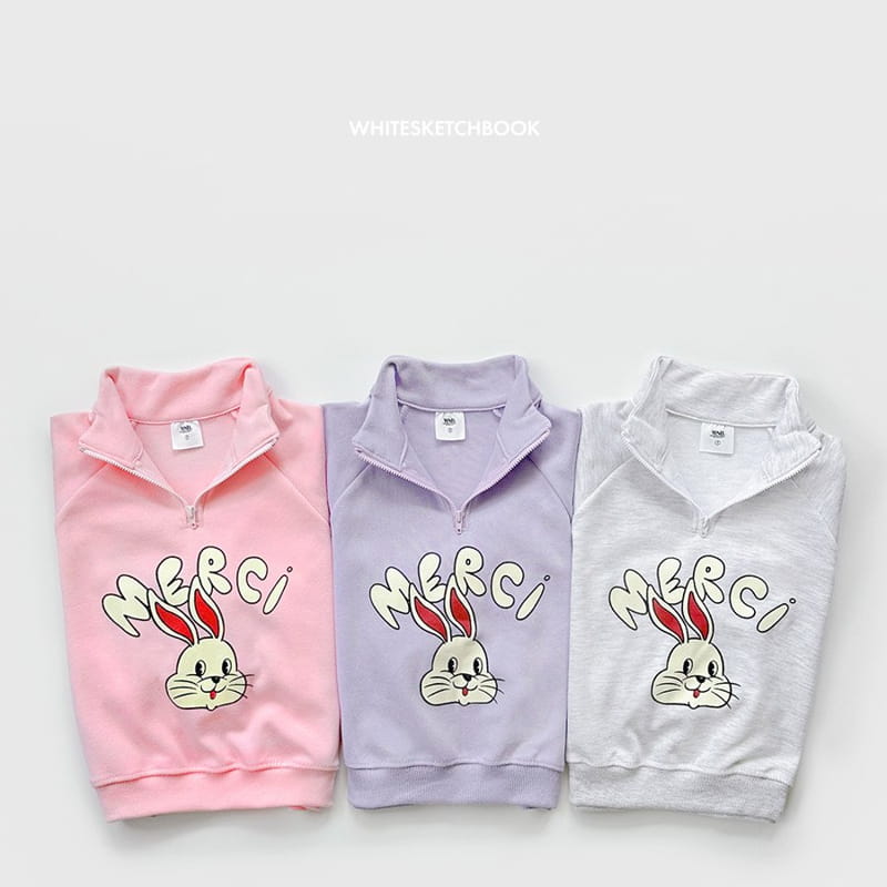 Whitesketchbook - Korean Children Fashion - #discoveringself - Rabbit Half Zip-up Set - 3