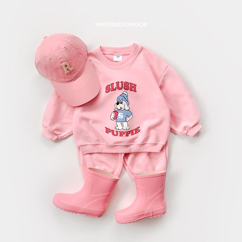 Whitesketchbook - Korean Children Fashion - #kidsshorts - Slush Sweatshirt Set - 4