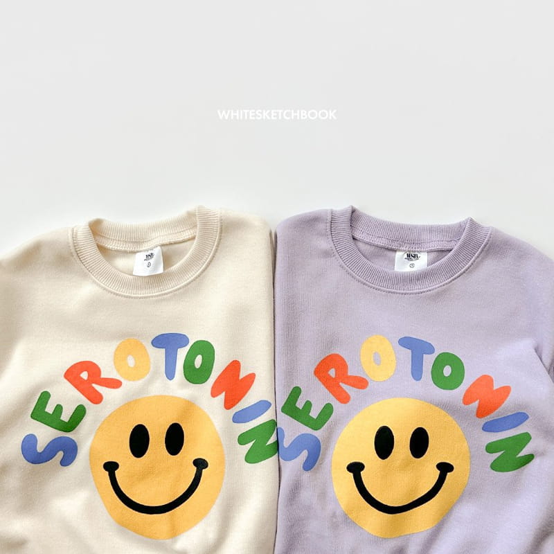 Whitesketchbook - Korean Children Fashion - #littlefashionista - Smile Sweatshirt Set - 3