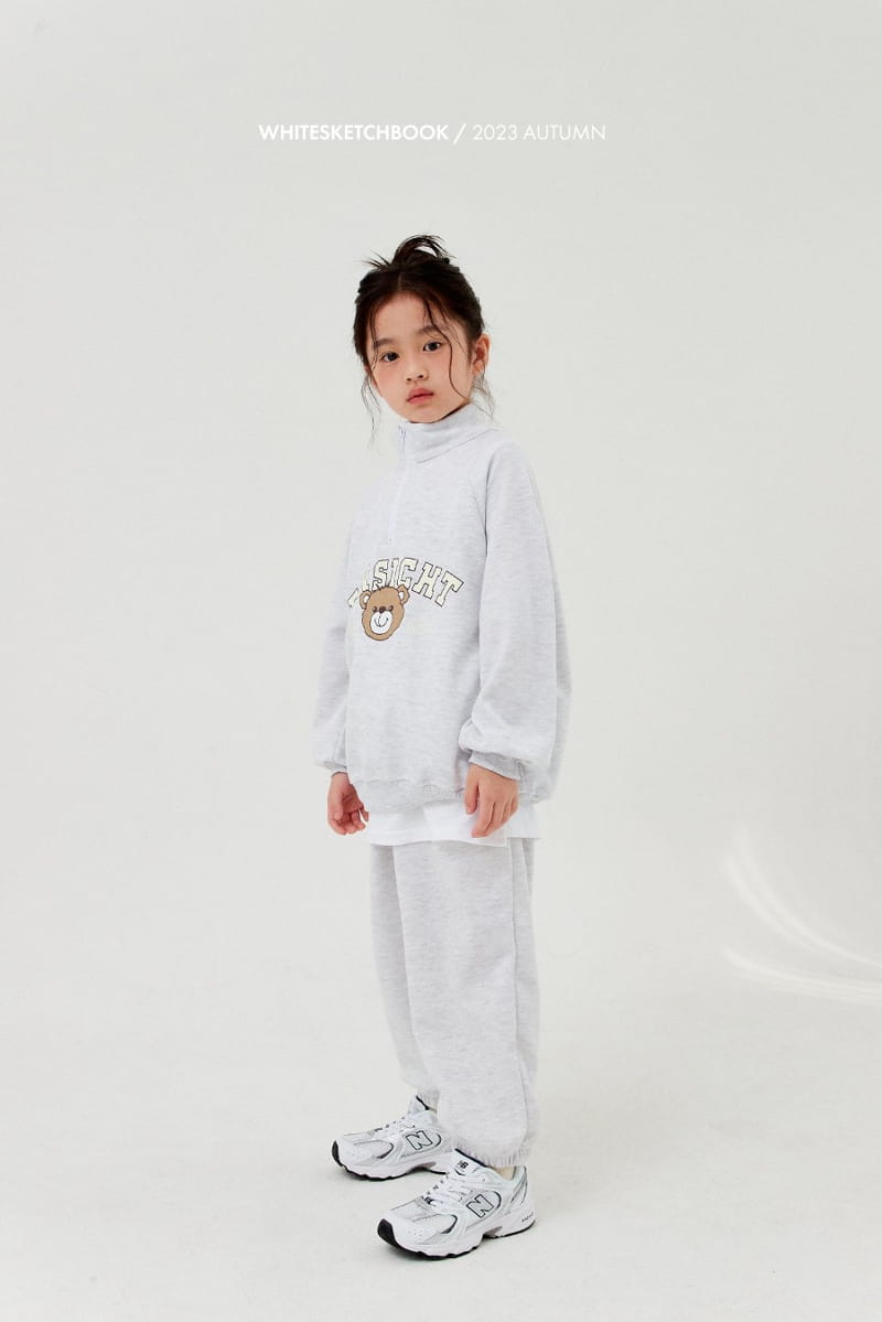 Whitesketchbook - Korean Children Fashion - #magicofchildhood - Teddy Zip-up Set - 9