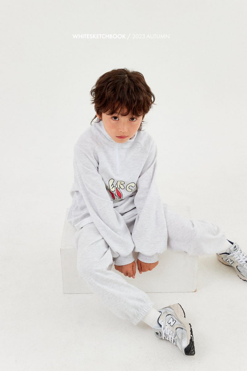 Whitesketchbook - Korean Children Fashion - #minifashionista - Rabbit Half Zip-up Set - 11