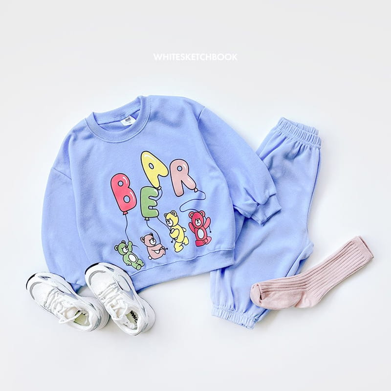 Whitesketchbook - Korean Children Fashion - #prettylittlegirls - Bear Sweatshirt Set - 5