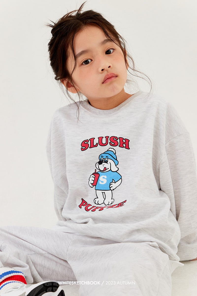 Whitesketchbook - Korean Children Fashion - #todddlerfashion - Slush Sweatshirt Set - 11