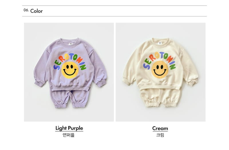 Whitesketchbook - Korean Children Fashion - #todddlerfashion - Smile Sweatshirt Set - 7