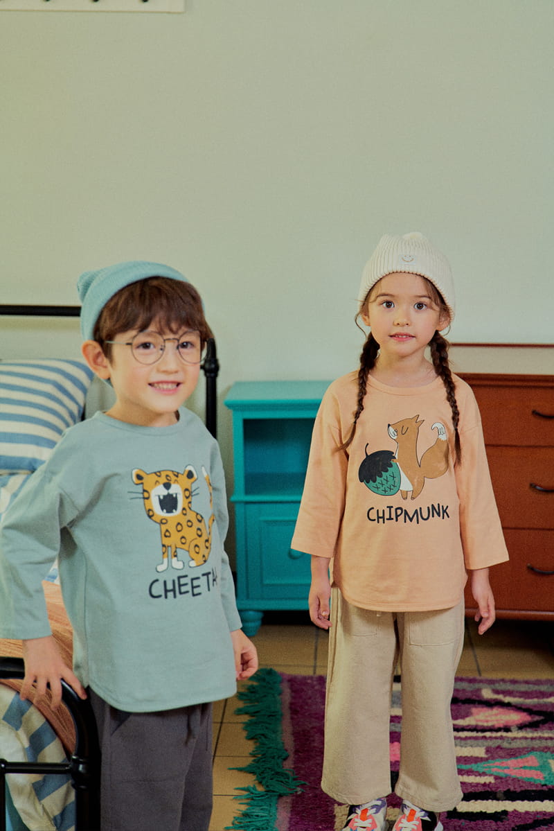 1St Blue - Korean Children Fashion - #Kfashion4kids - Kid Animal Tee - 6