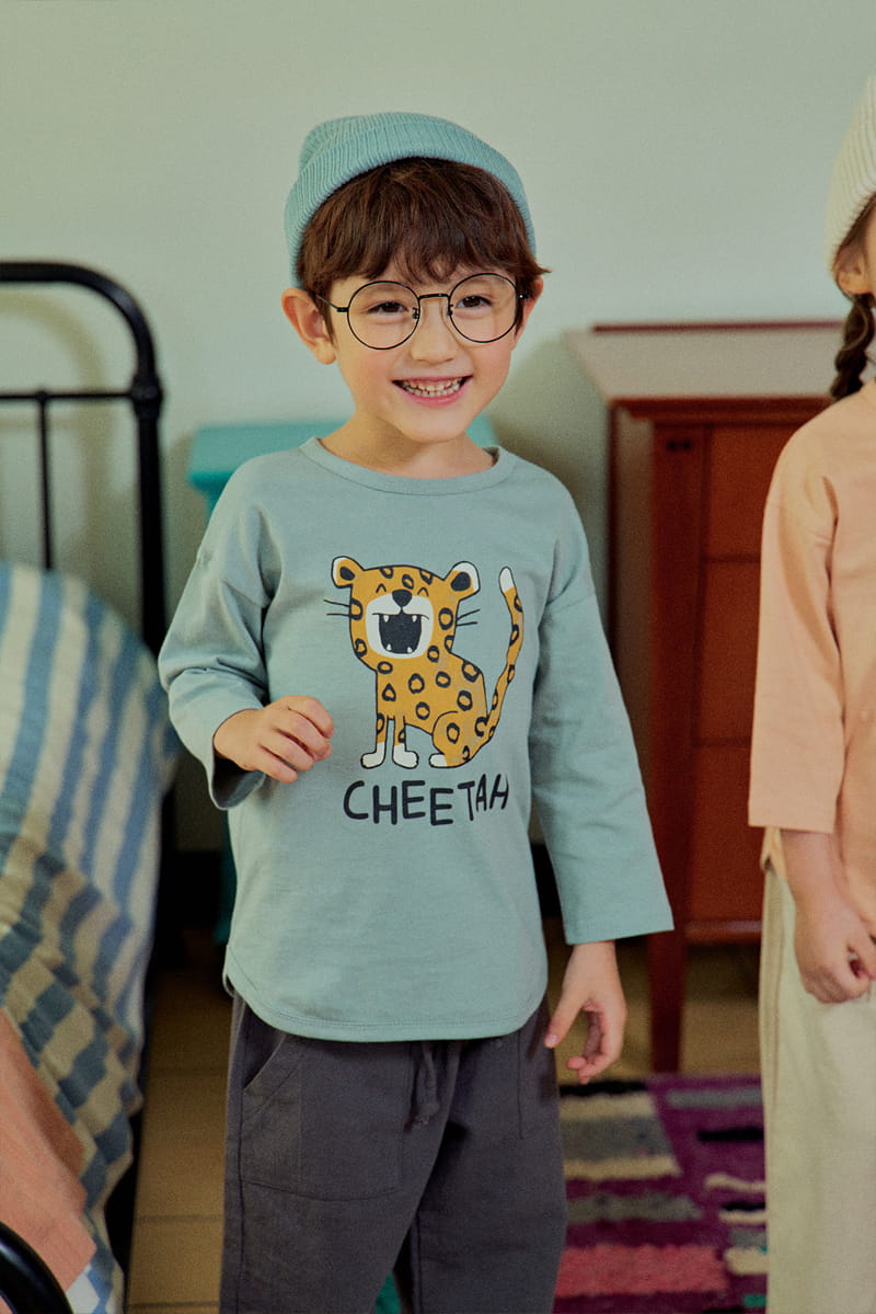 1St Blue - Korean Children Fashion - #childofig - Kid Animal Tee - 11