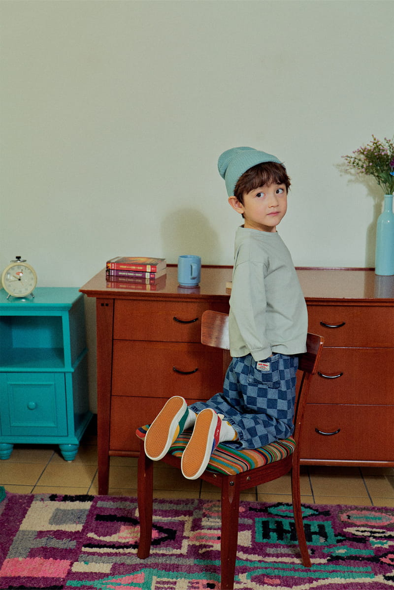 1St Blue - Korean Children Fashion - #childofig - Jacquard Denim Jeans - 11