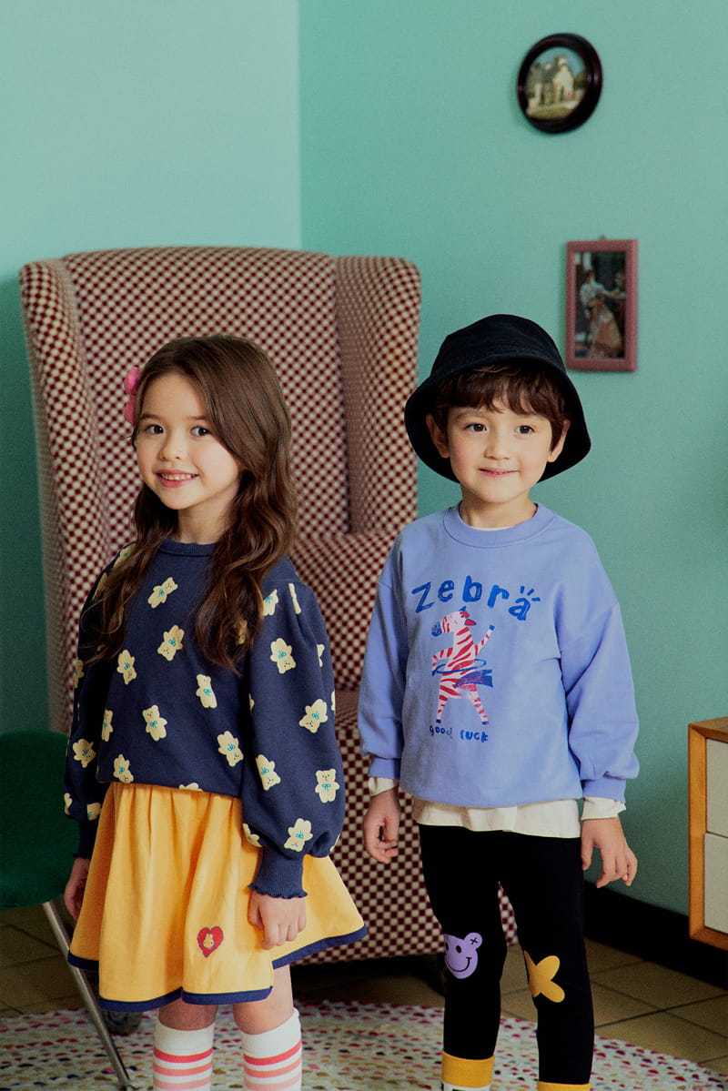 1St Blue - Korean Children Fashion - #childrensboutique - Ribbon Bear Sweatshirt - 4