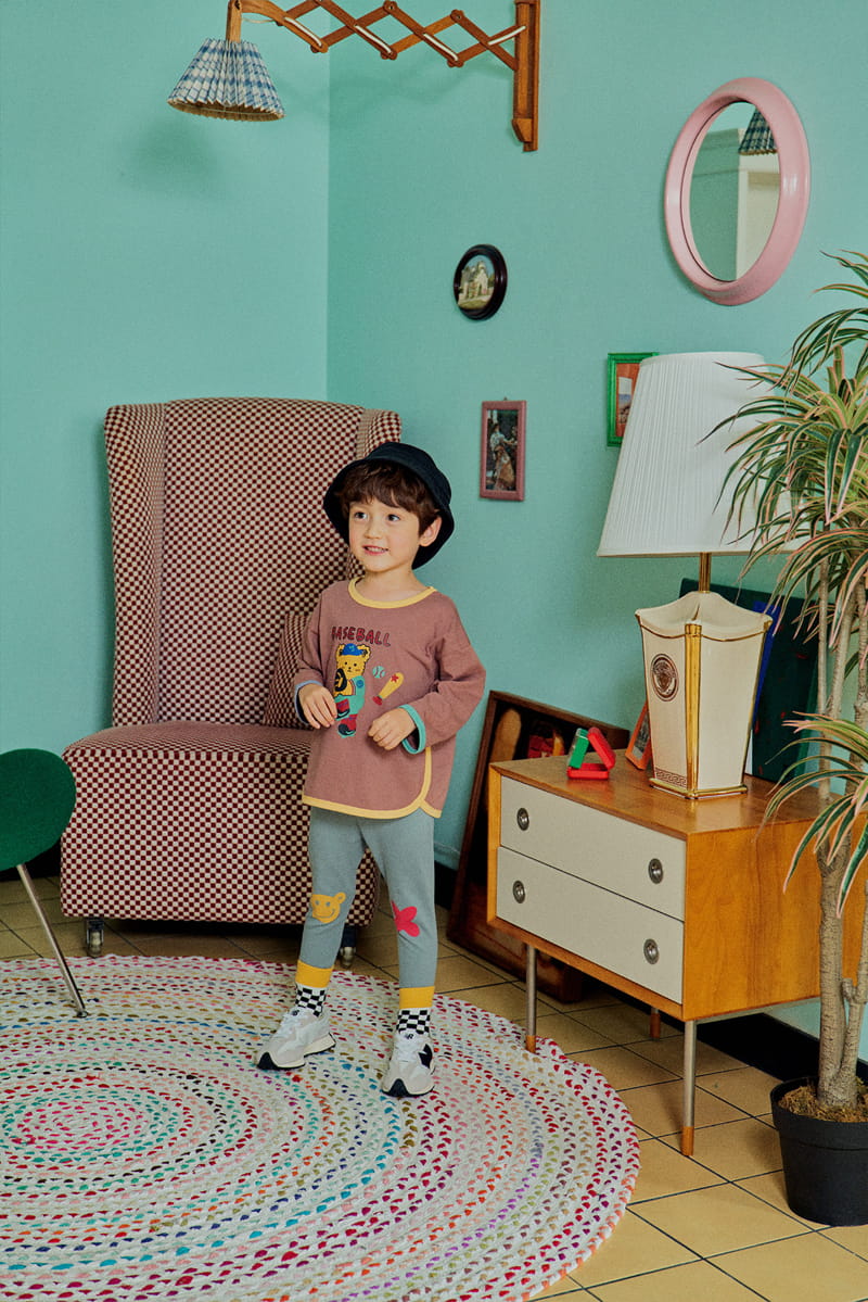 1St Blue - Korean Children Fashion - #fashionkids - Bear Sticky Pants