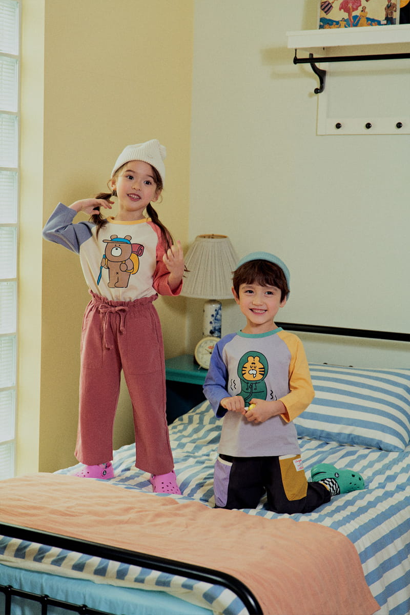 1St Blue - Korean Children Fashion - #kidsstore - Fall Camping Tee - 2