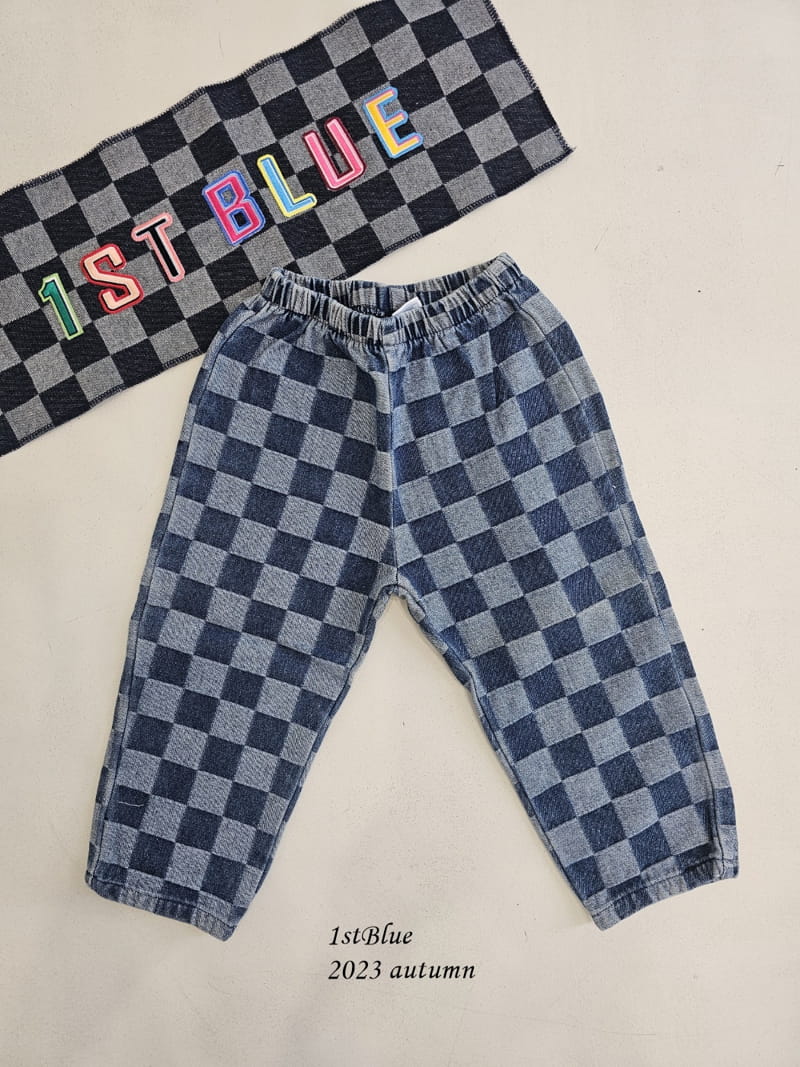 1St Blue - Korean Children Fashion - #kidzfashiontrend - Jacquard Denim Jeans - 2