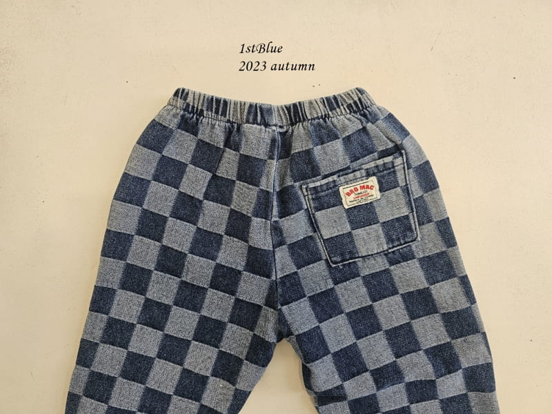 1St Blue - Korean Children Fashion - #Kfashion4kids - Jacquard Denim Jeans - 4