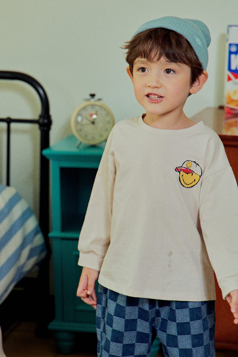 1St Blue - Korean Children Fashion - #minifashionista - Thank You Single Tee - 12