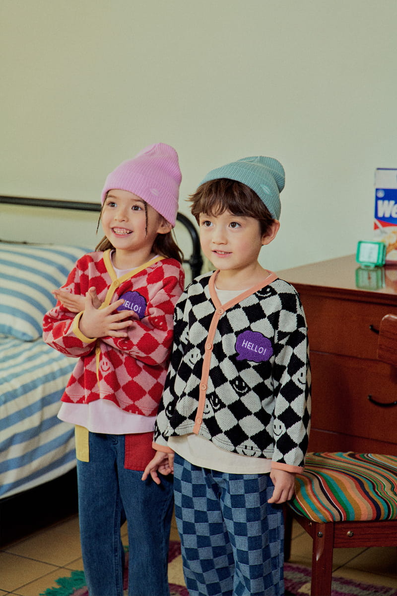 1St Blue - Korean Children Fashion - #minifashionista - Jacquard Cardigan - 5