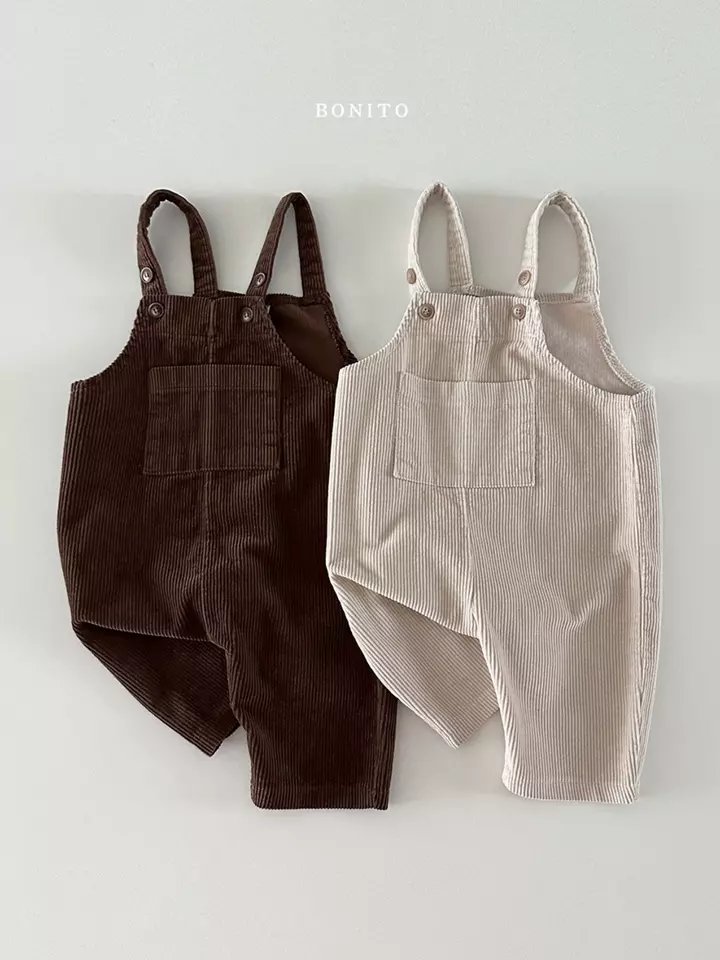 Rib Dungarees Pants