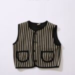 Stripes Piping Vest