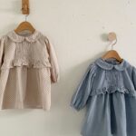 Collar Smocked One-piece