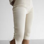 Slit Detail Half Leggings Pants